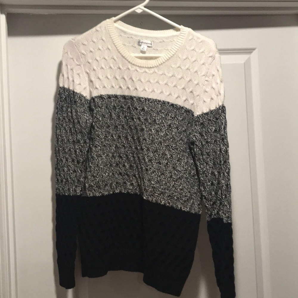 Croft & barrow color block sweater M